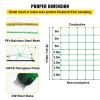 VEVOR Electric Fence Netting, 35.4" H x 164' L, PE Net Fencing with 14 Posts Double Spiked, Utility Portable Mesh for Goats, Sheep, Lambs, Deer, Hogs,