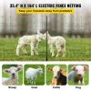 VEVOR Electric Fence Netting, 35.4" H x 164' L, PE Net Fencing with 14 Posts Double Spiked, Utility Portable Mesh for Goats, Sheep, Lambs, Deer, Hogs,