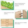 Wooden Vegetable Raised Garden Bed Backyard Patio Grow Flowers Planter