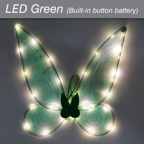 LED Fairy Wings Glowing Sparkle Butterfly Elf Princess Angel Wings Halloween Party Cosplay Costumes Performance Photography Prop LED Fairy Wings Glowing Sparkle Butterfly Elf Princess Angel Wings Halloween Party Cosplay Costumes Performance Photography Prop