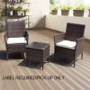 3 Piece Rattan Seating set with Cushions