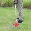 Electric Cordless Grass Trimmer Rechargeable Lawn Mower Weed Cutter with Alloy Saw Blade 2 Alloy Blades 5 Plastic Blades 2 Rechargeable Batteries Gogg